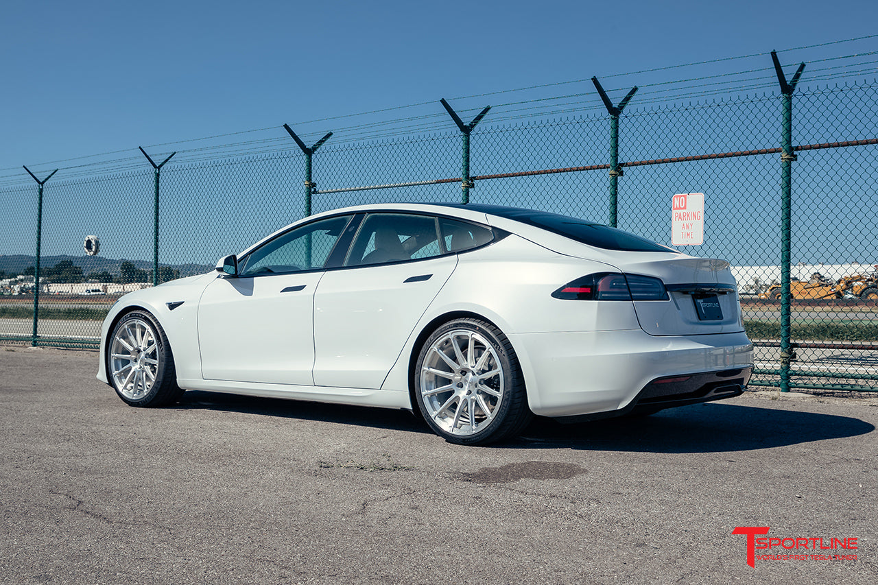 TS112 21" Tesla Model S Long Range & Plaid Wheel and Tire Package (Set of 4)