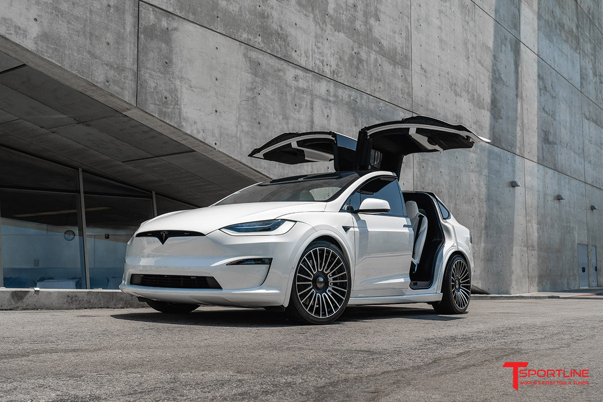 MX2022 22&quot; Tesla Model X Long Range &amp; Plaid Limited Edition Wheel and Tire Package (Set of 4)