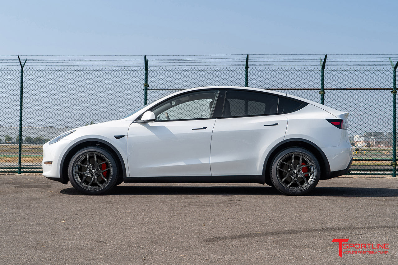 TSC 20" Tesla Model Y Forged Carbon Fiber Wheel and Tire Package (Set of 4)
