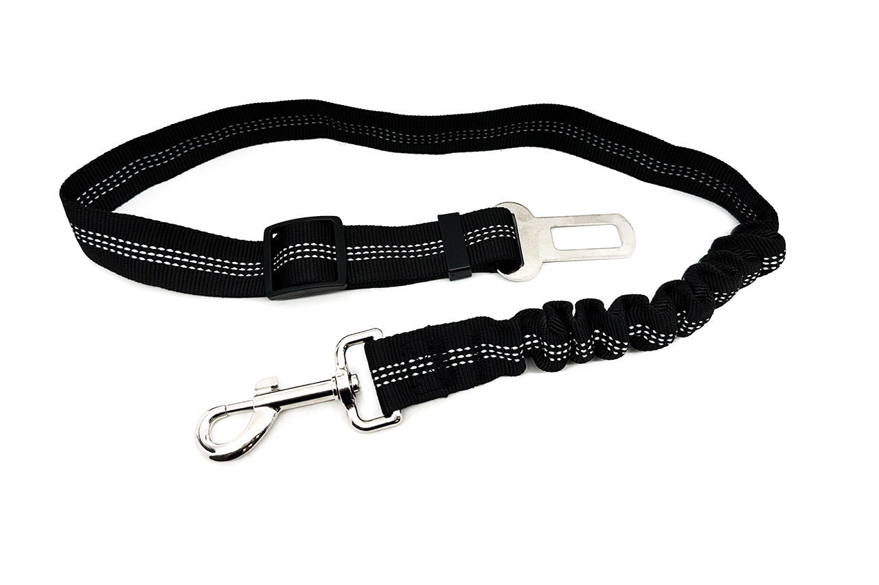Dog Pet Adjustable Seat Belt Car Harness Leash with Anti-Shock