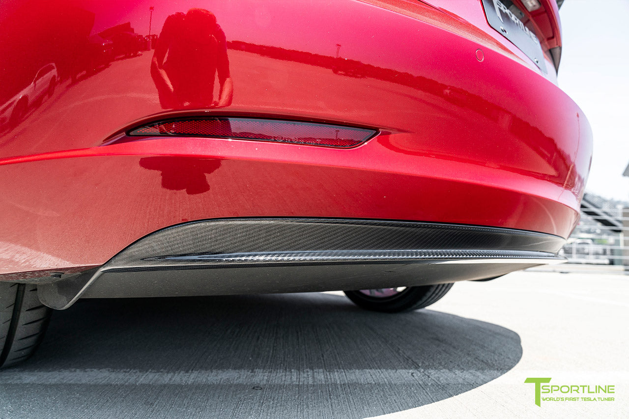 Tesla Model 3 Carbon Fiber Rear Diffuser