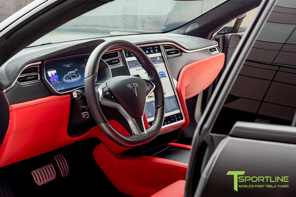 Tesla Model S Matte Carbon Fiber Steering Wheel (2012 - 2020) - T ...