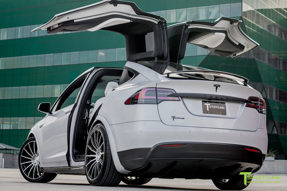 Tesla Model X Carbon Fiber Side Skirts