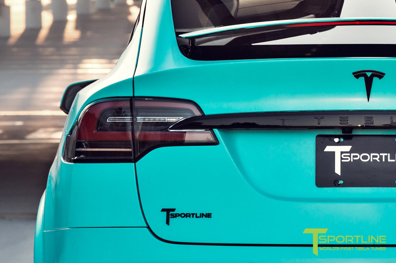 T Sportline Logo Badge Emblem - Injection Molded Chrome / Black