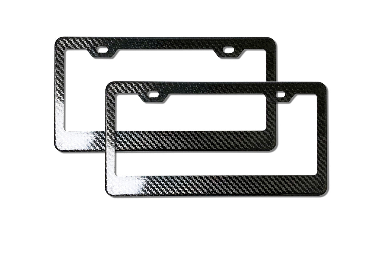 Laser Engraved Black Stainless Steel License Plate Frame – Fits Tesla Model 3 – Front Or Rear