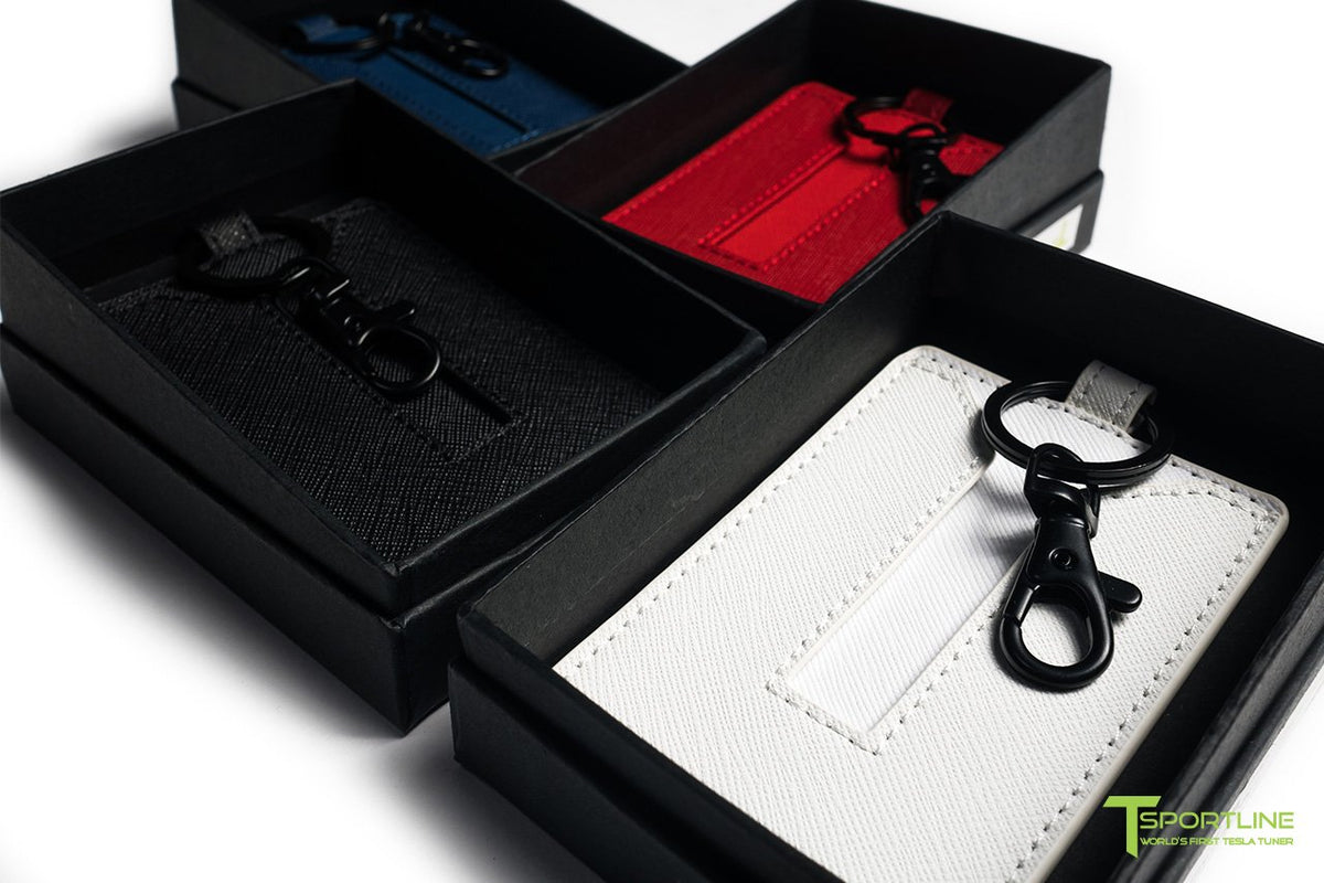 Tesla Model X Long Range &amp; Plaid Leather Key Card Holder