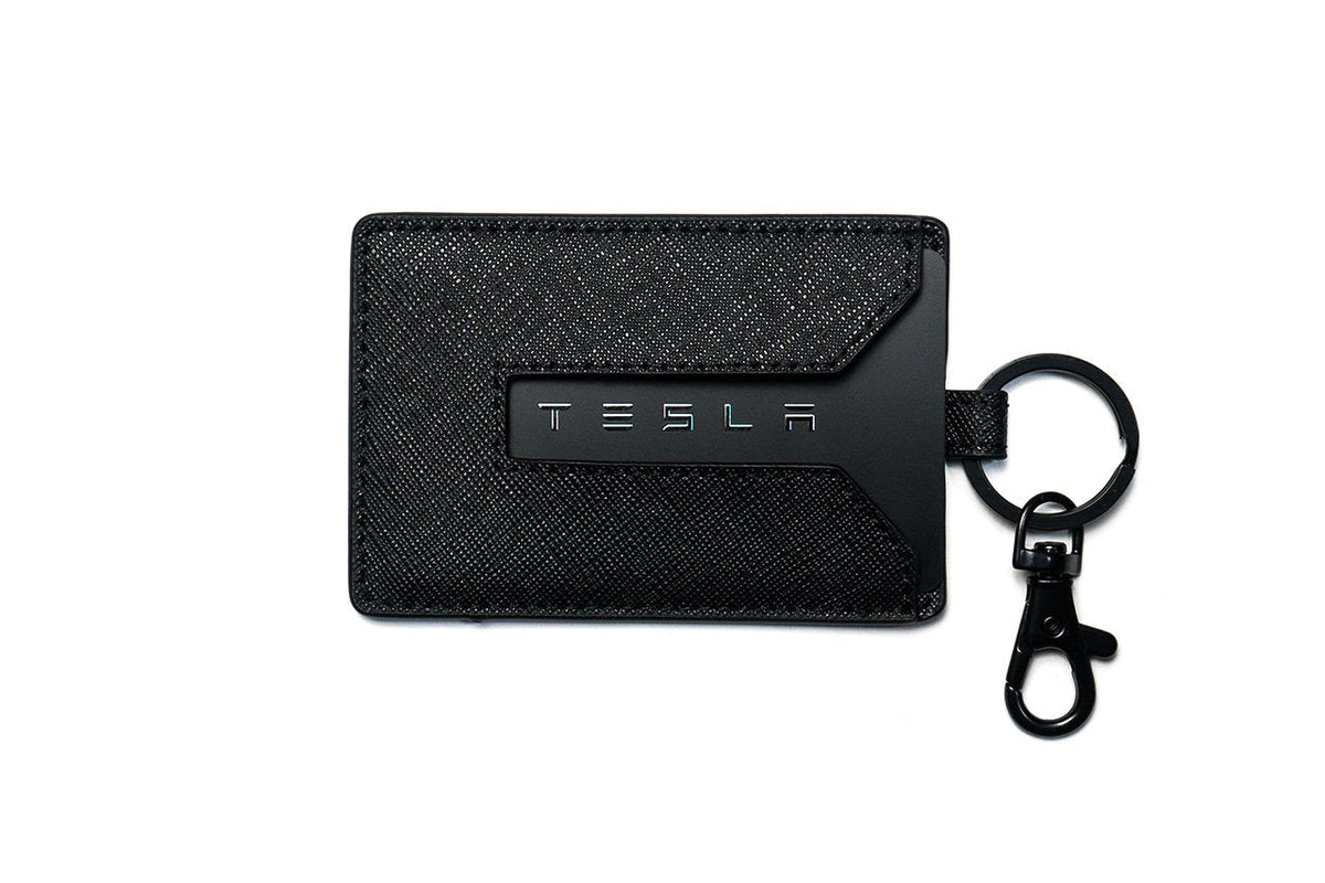 Tesla Model 3 / Y &amp; S / X &amp; Cybertruck Color Matched Leather Key Card Holder