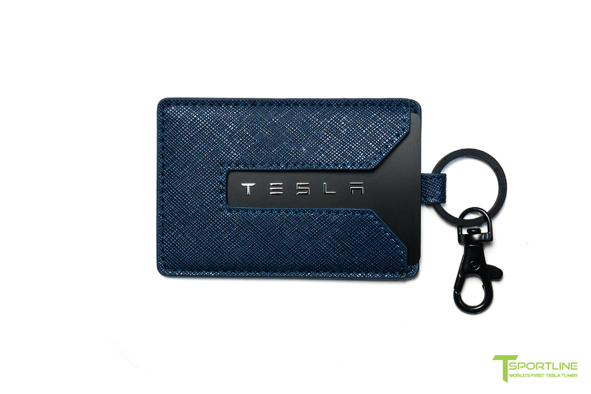 Tesla Model Y Leather Key Card Holder