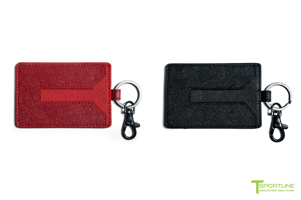 Tesla Model Y Leather Key Card Holder (Set of 2)