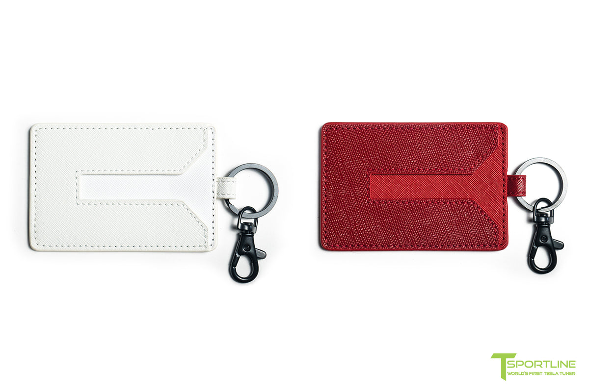 Tesla Model Y Leather Key Card Holder (Set of 2)