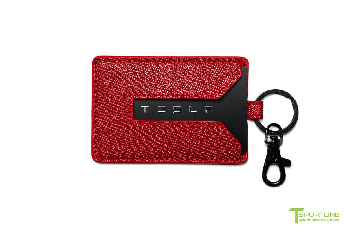 Tesla Model X Long Range &amp; Plaid Leather Key Card Holder