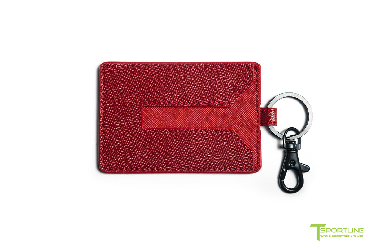 Tesla Model Y Leather Key Card Holder (Set of 2)