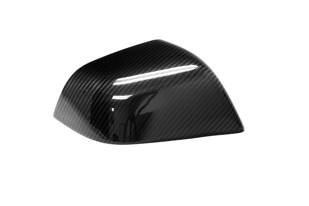Tesla Model 3 Precision Carbon Fiber Side Mirror Caps (Set of 2 Covers)