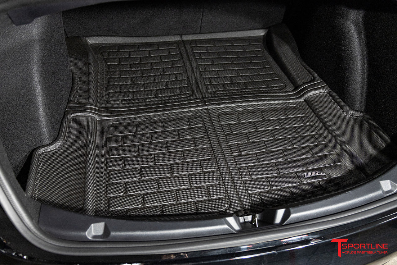 Tesla Model 3 MAXpider 3D Kagu All-Weather Custom Fit Floor Liner Mats (set of 3)