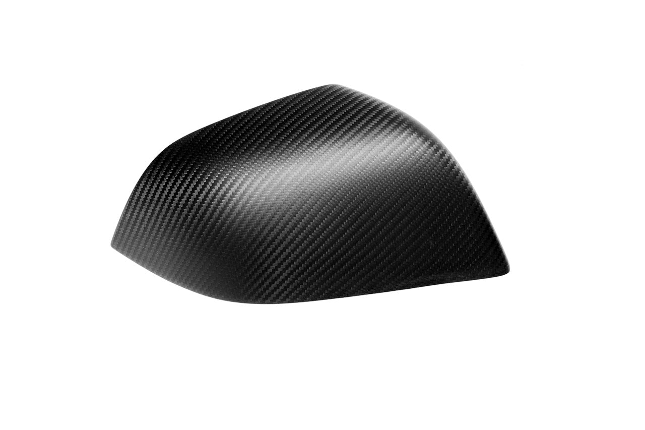 Tesla Model 3 Precision Carbon Fiber Side Mirror Caps (Set of 2 Covers)