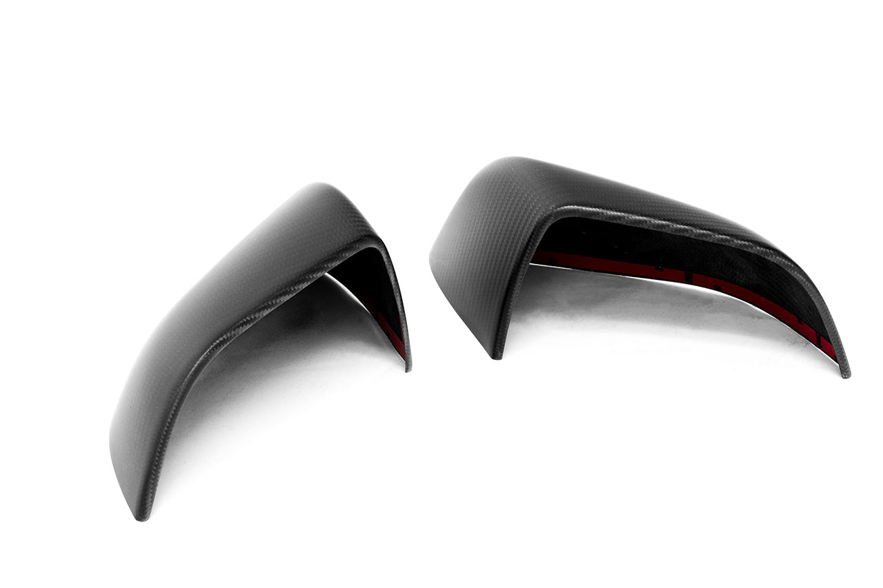 Tesla Model 3 Precision Carbon Fiber Side Mirror Caps (Set of 2 Covers)
