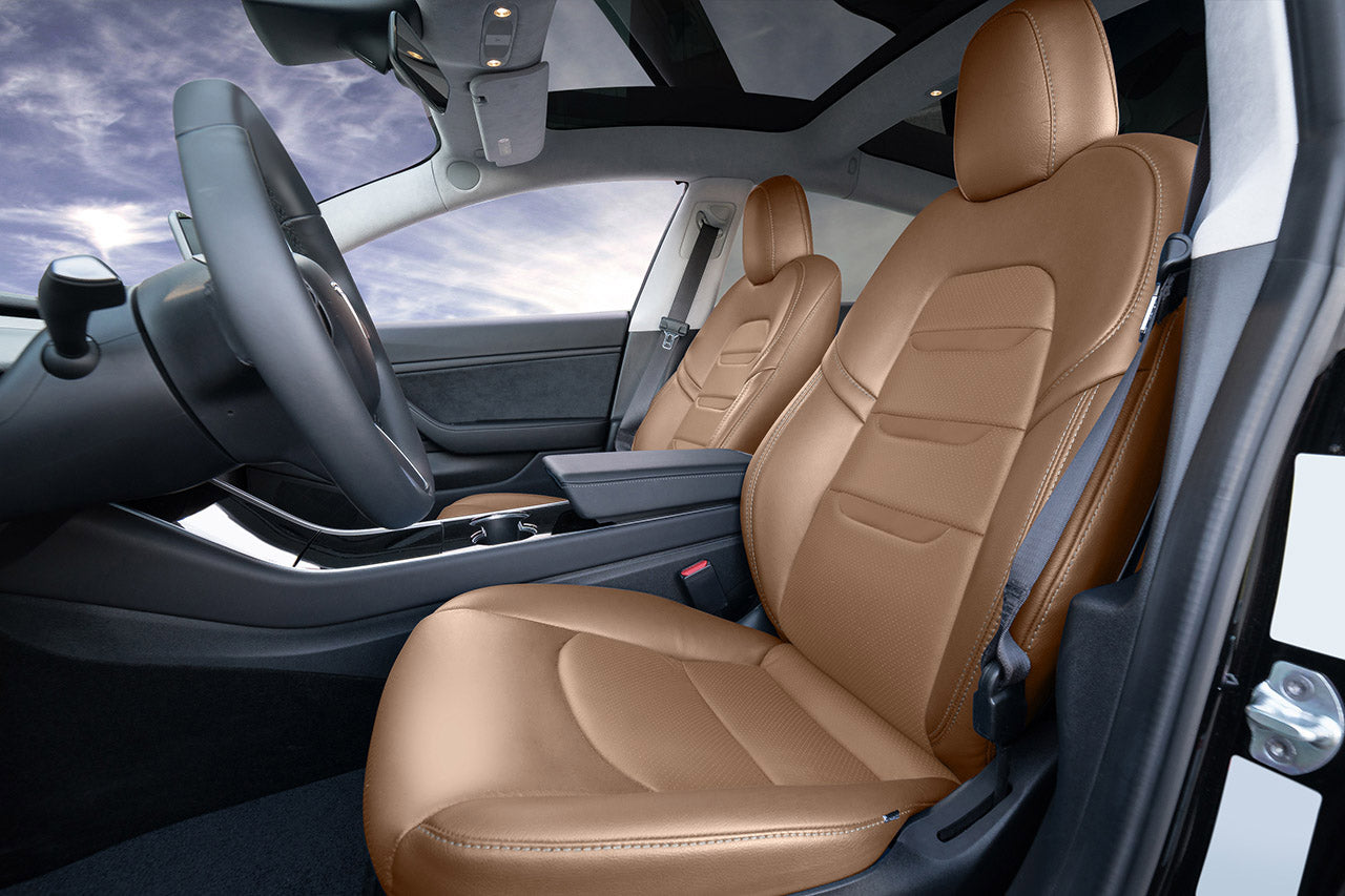Tesla Model 3 (2017 - 2023) Seat Interior Upgrade Kit - Insignia Design - Perforated
