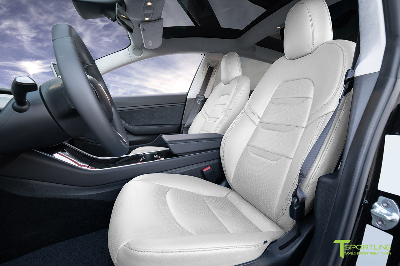 Tesla 3 interior white discount