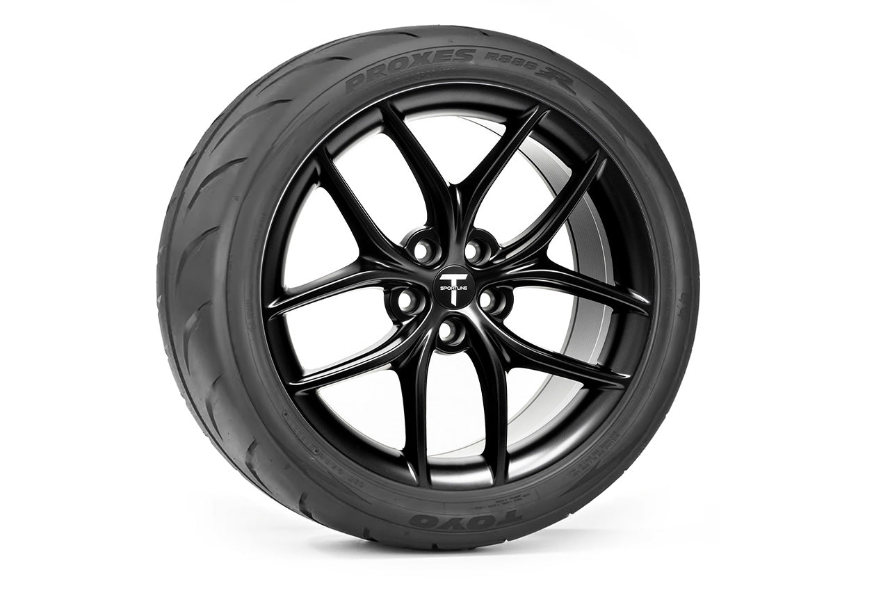 TS5 18" Tesla Model 3 Autocross & Road Racing Wheel and Competition Tire Track Package (Set of 4)