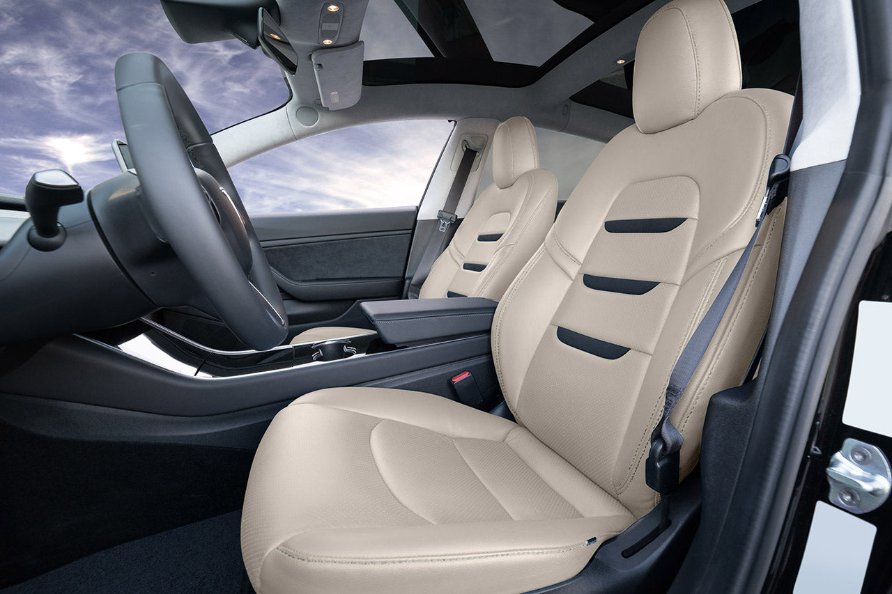 Tesla Model 3 (2017 - 2023) Seat Interior Upgrade Kit - Insignia Design - Perforated