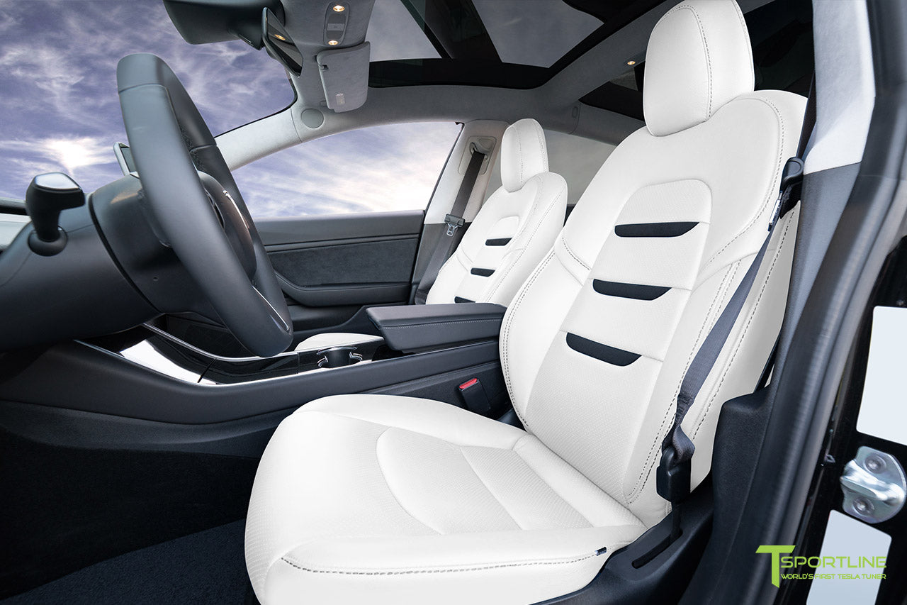 Tesla Model 3 (2017 - 2023) Seat Interior Upgrade Kit - Insignia Design - Perforated