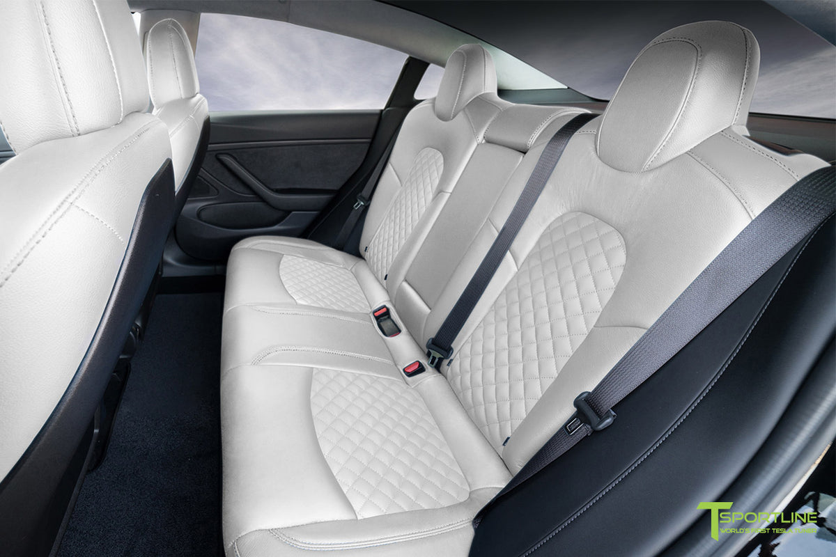 Tesla Model 3 Seat Interior Upgrade Kit - Signature Diamond Design