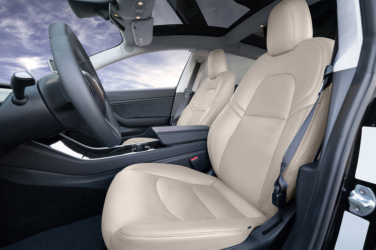 Tesla Model 3 Seat Interior Upgrade Kit - Factory Design - T Sportline - Tesla  Model S, 3, X & Y Accessories