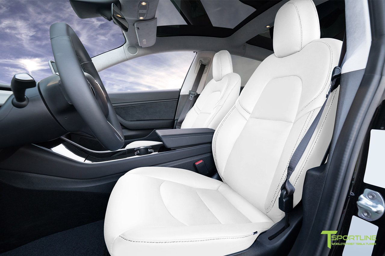 Tesla Model S White Interior