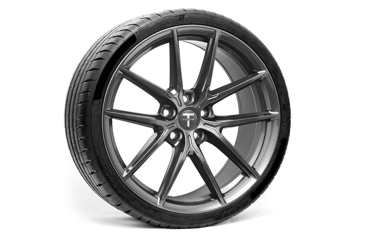 TSF 20 Tesla Model 3 Replacement Wheel and Tire - T Sportline - Tesla  Model S, 3, X & Y Accessories