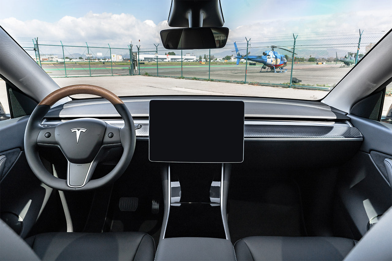 Tesla Model 3 / Y Custom Steering Wheels - Carbon Fiber, Wood, Leather