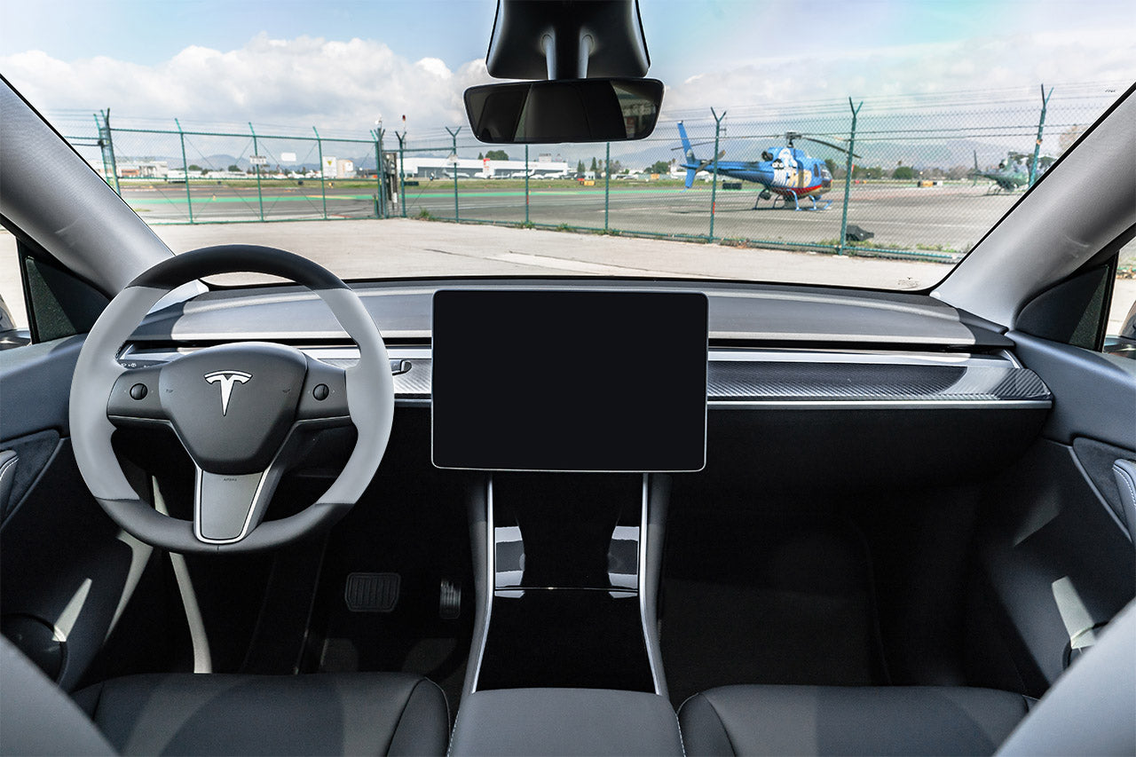 Tesla Model 3 / Y Custom Steering Wheels - Carbon Fiber, Wood, Leather