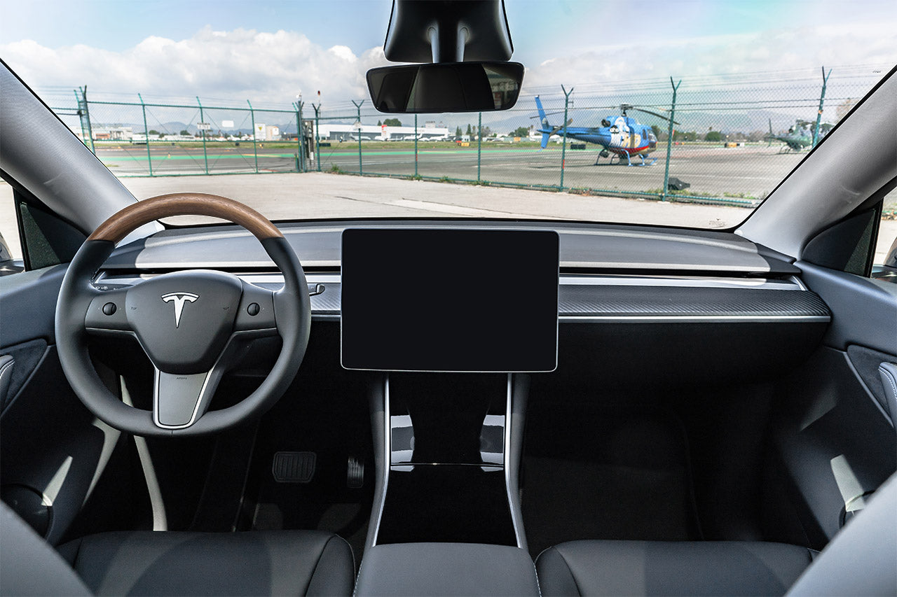 Tesla Model 3 / Y Custom Steering Wheels - Carbon Fiber, Wood, Leather