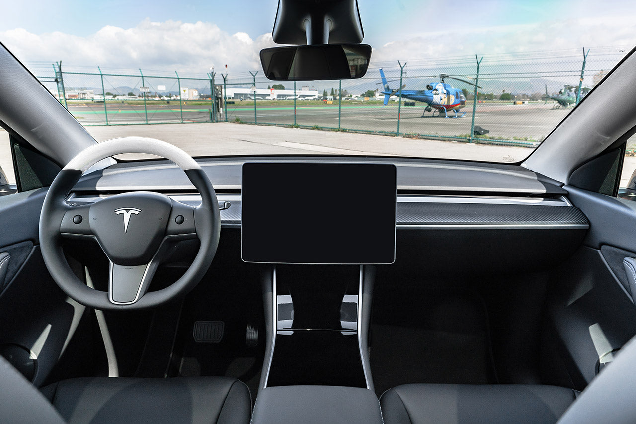 Tesla Model 3 / Y Custom Steering Wheels - Carbon Fiber, Wood, Leather