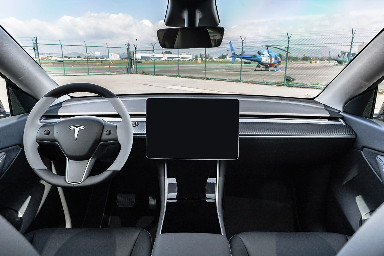 Tesla Model 3 / Y Custom Steering Wheels - Carbon Fiber, Wood, Leather