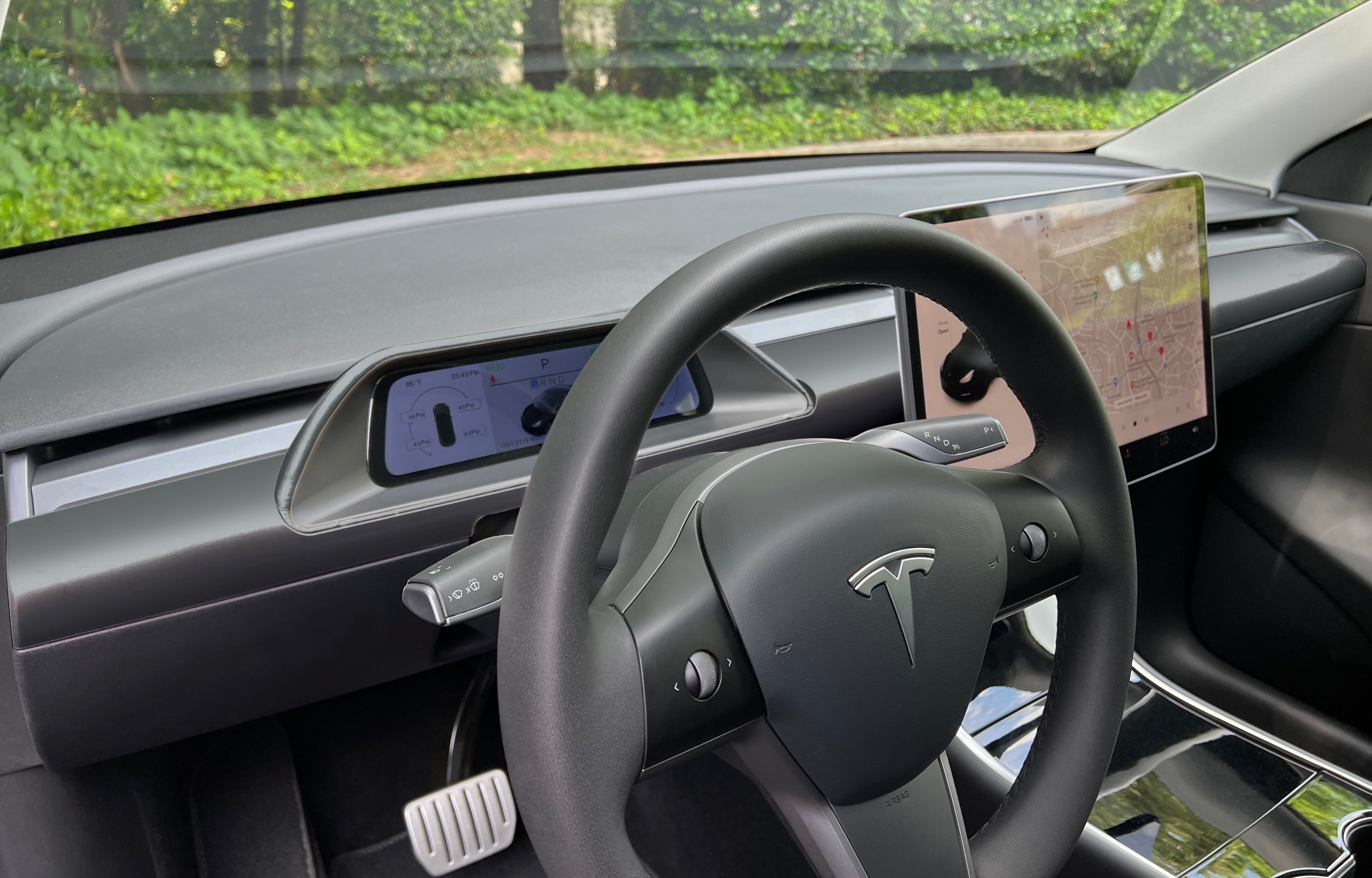 Carbon Fibre Model Dashboard Cover for Tesla Model Y, Centre Console Panel  Car Interior Accessories Sticker for Tesla Model 3 2021 2022 (Carbon Matte)  : : Automotive
