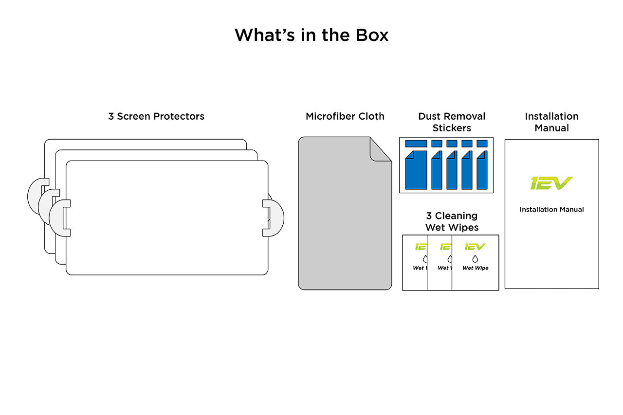 Tesla Model 3 / Y Screen Protector (3 pack) High Definition Clear Shield
