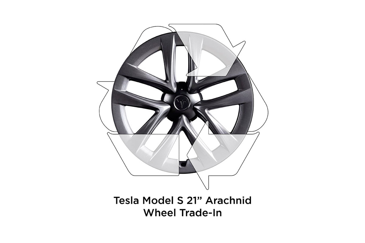 $800 REBATE! Trade-In Your Factory Tesla Model S 21&quot; Arachnid Wheels (click for details)