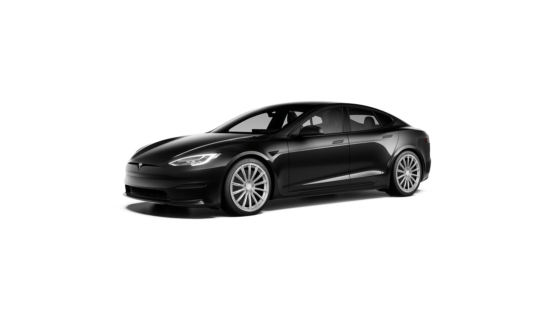 TS114 21" Tesla Model S Long Range & Plaid Wheel and Tire Package (Set of 4)