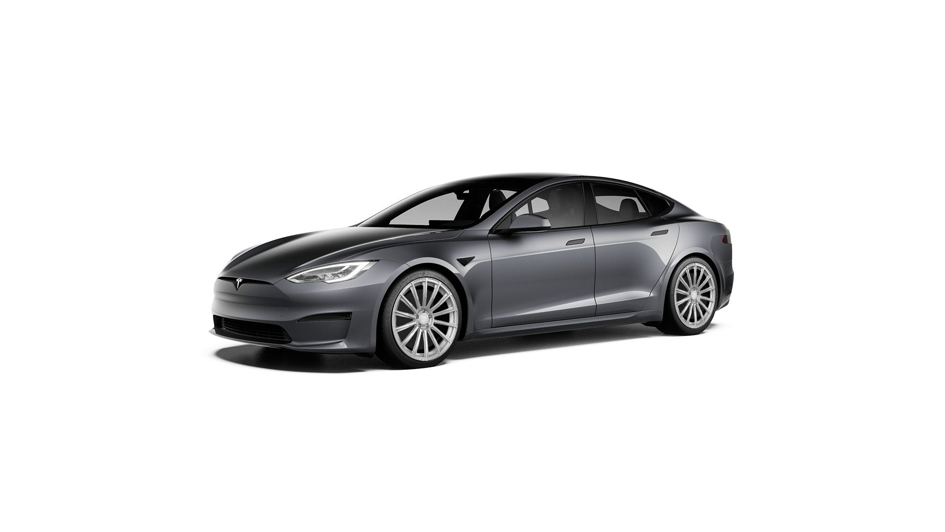 TS114 21" Tesla Model S Long Range & Plaid Wheel and Tire Package (Set of 4)