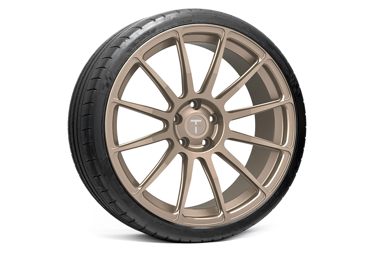 TS112 21" Tesla Model S Long Range & Plaid Wheel and Tire Package (Set of 4)