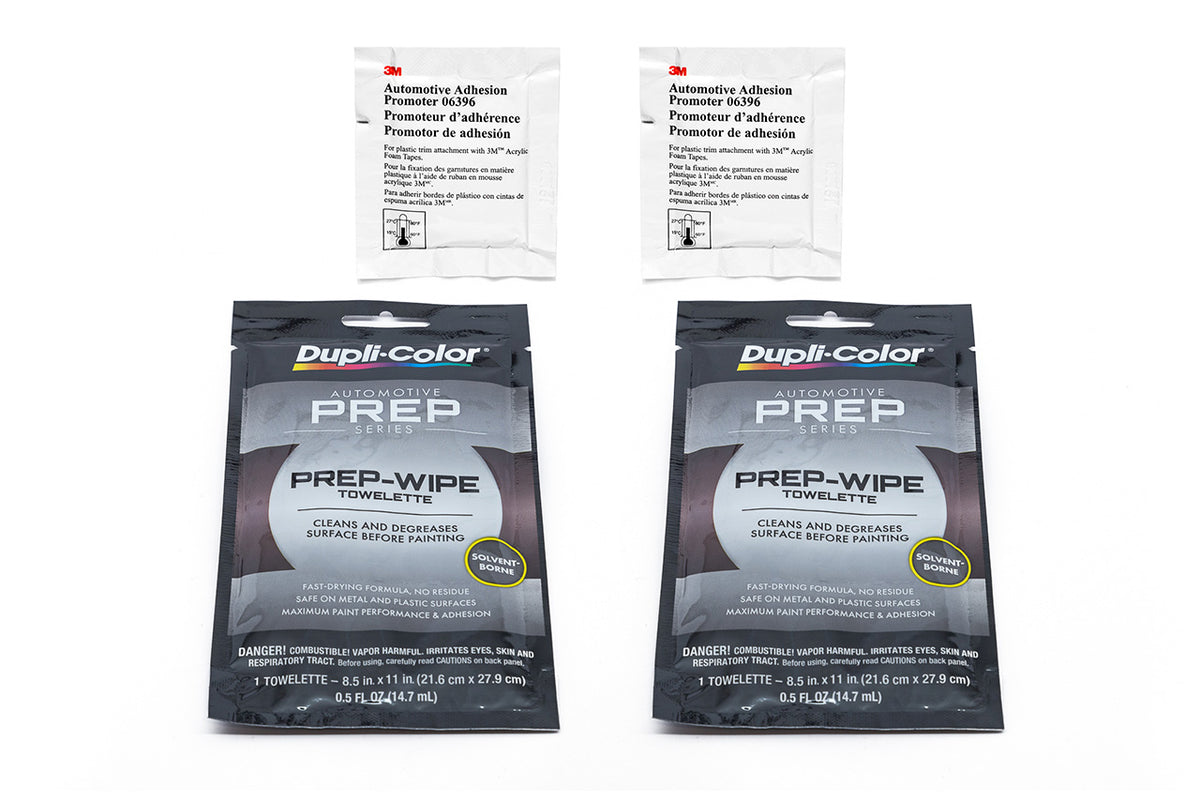 Wax and Grease Remover Surface Prep-Wipe &amp; 3M Tape Adhesion Promoter Kit (4pcs)
