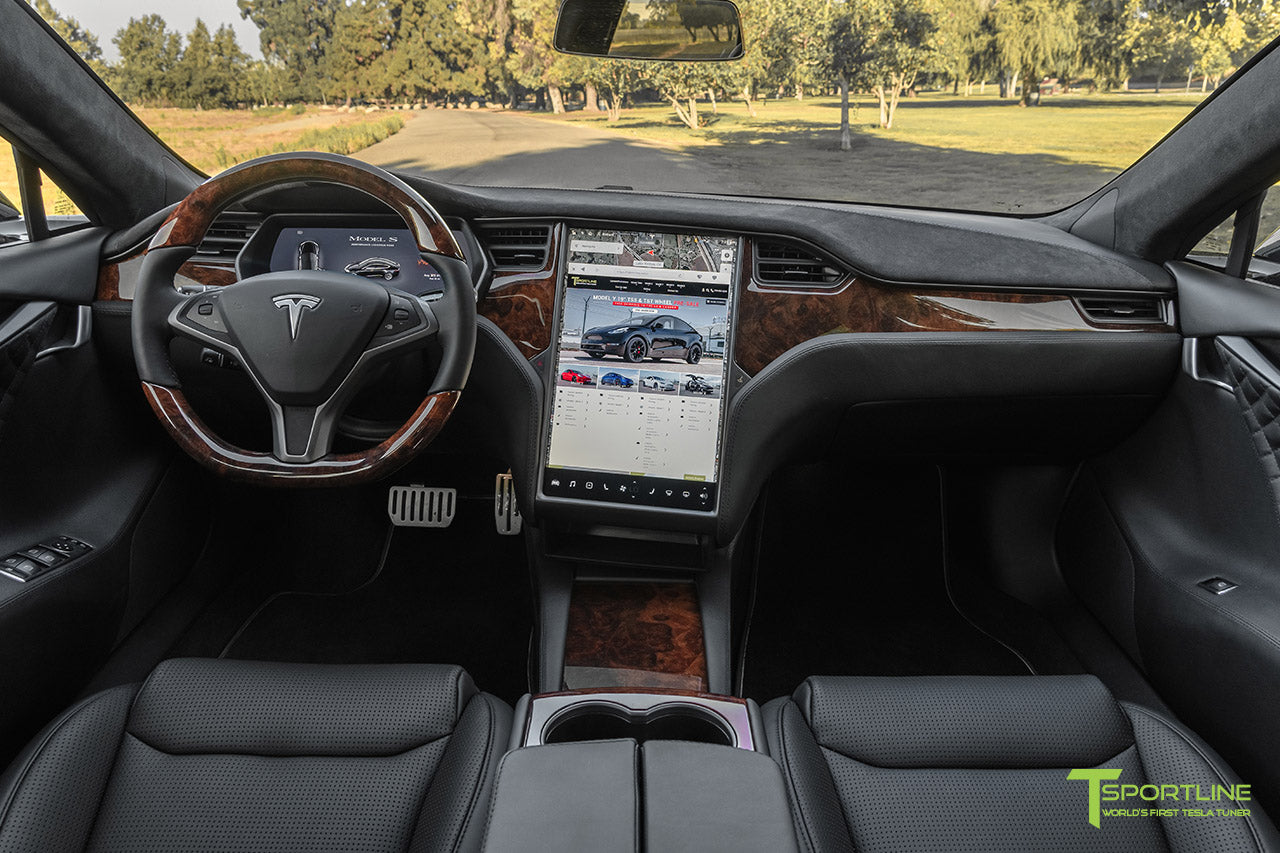 Tesla Model X Burl Wood Steering Wheel (2016 - 2020)