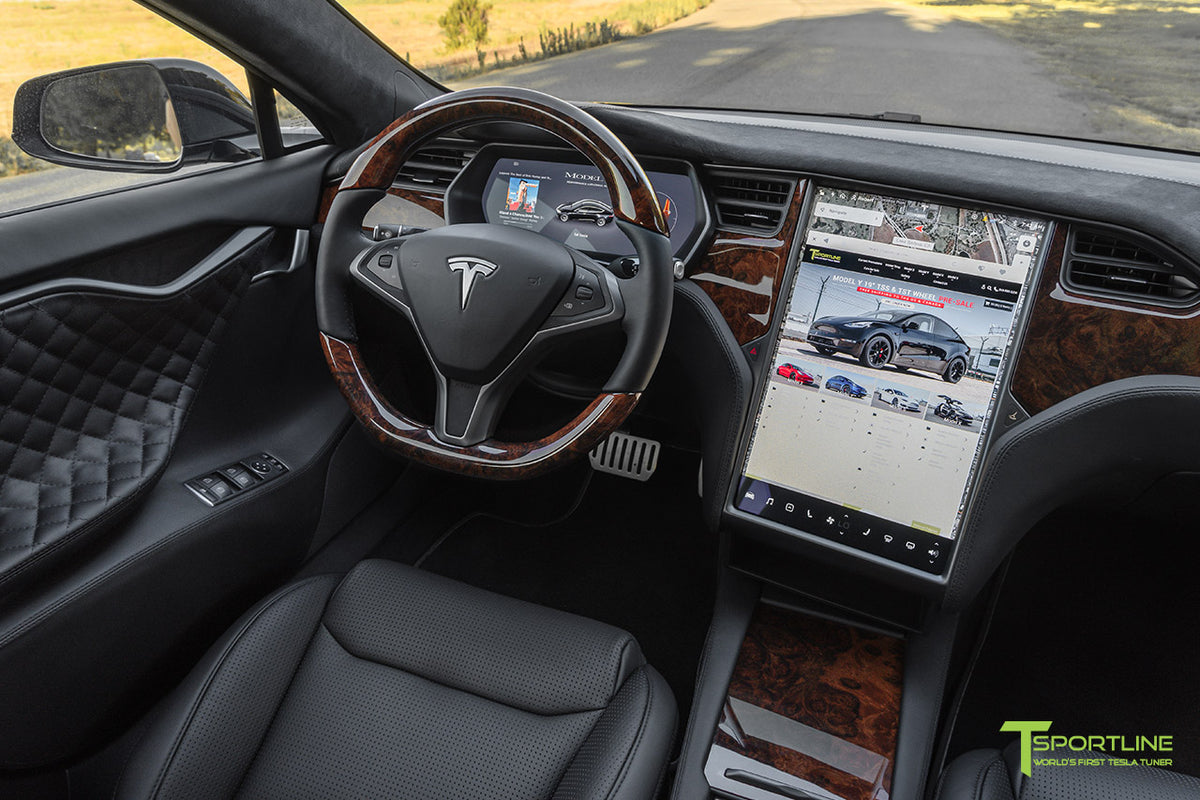 Tesla Model X Burl Wood Steering Wheel (2016 - 2020)