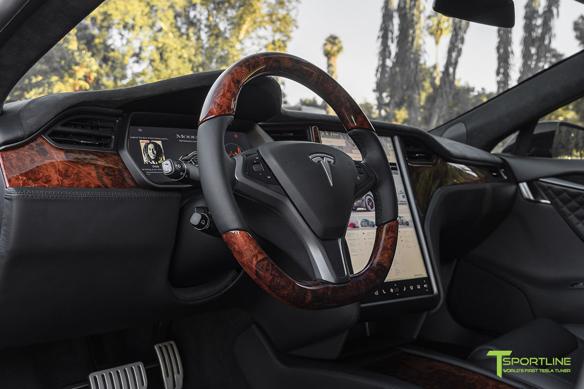 Tesla Model S Burl Wood Steering Wheel (2012 - 2020)