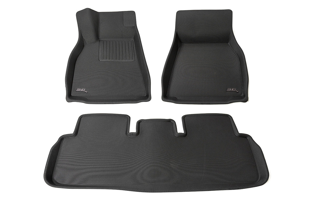 Tesla Model S 2021-Present Plaid / Long Range MAXpider 3D Kagu All-Weather Custom Fit Floor Liner Mats