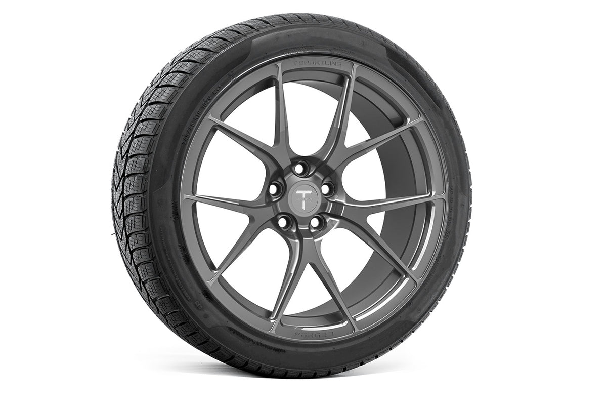 TS115 19&quot; Tesla Model S Long Range &amp; Plaid Wheel and Tire Package (Set of 4)