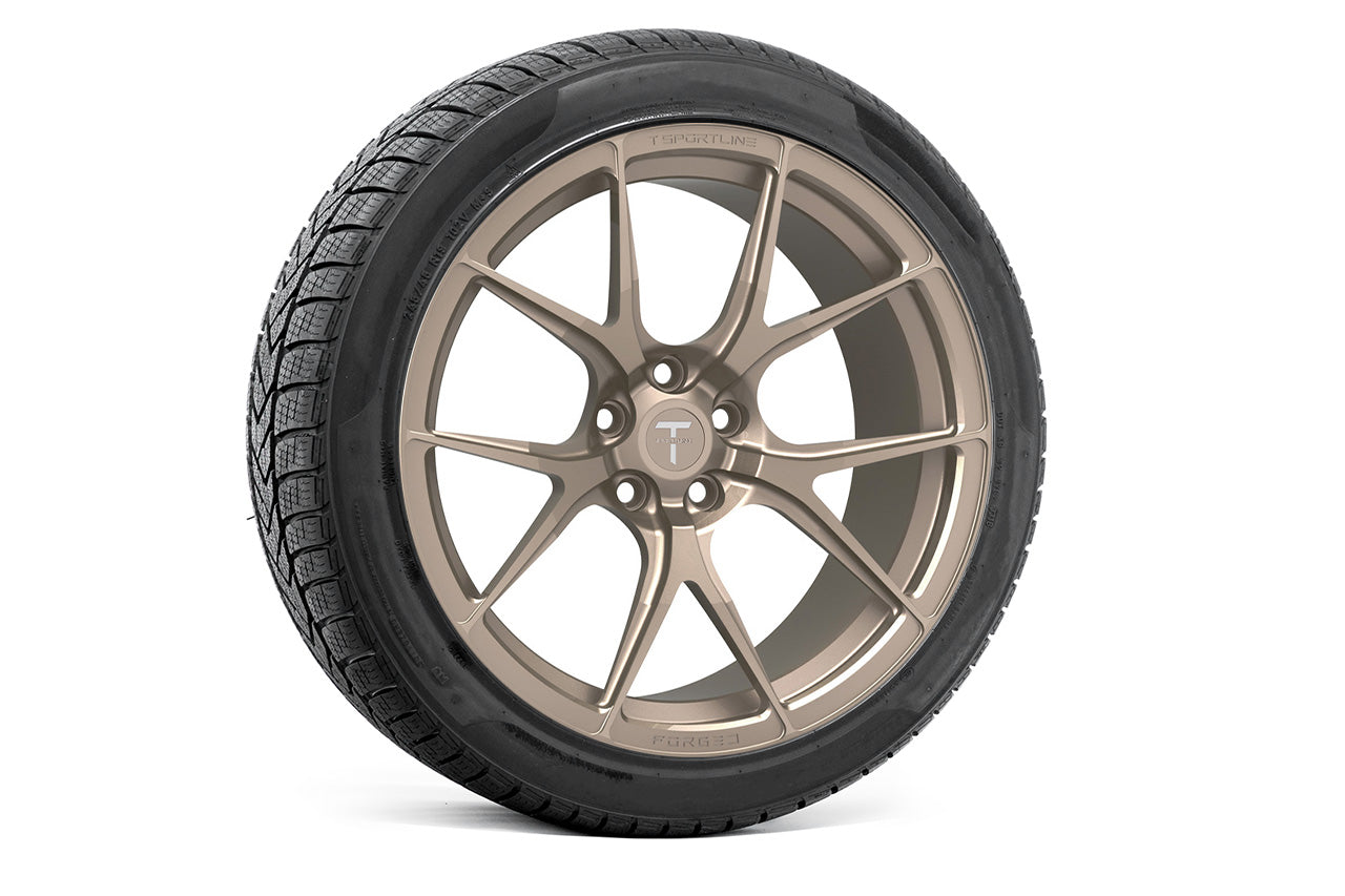 TS115 19" Tesla Model S Long Range & Plaid Wheel and Tire Package (Set of 4)