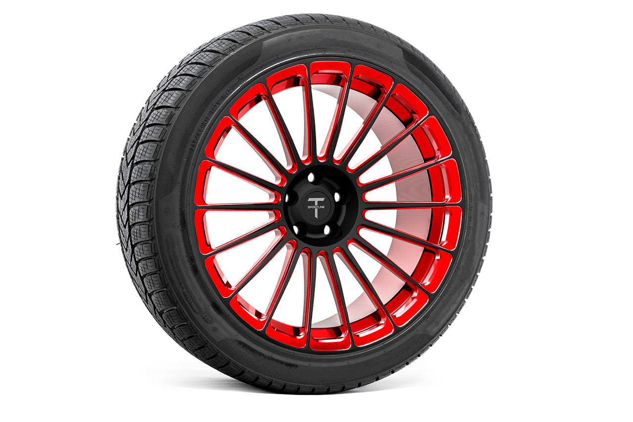 TS118 19" Tesla Model S Long Range & Plaid Wheel and Tire Package (Set of 4)