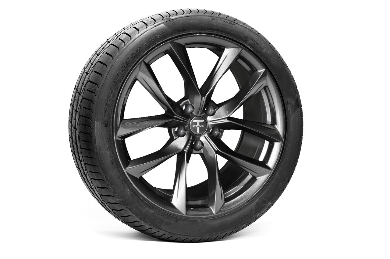 Tesla Model S Aftermarket 20 inch Tesla Wheel and Tire Package - T Sportline  - Tesla Model S, 3, X & Y Accessories