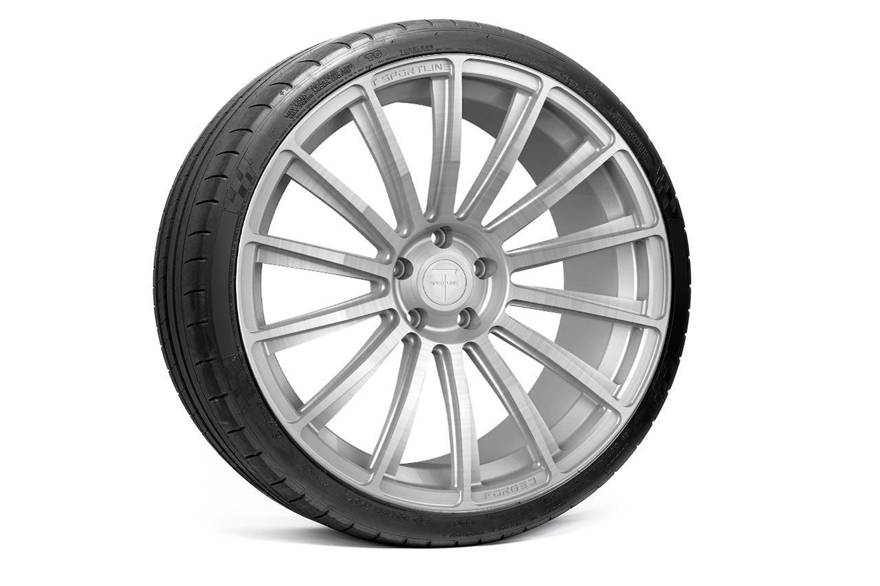 TS114 21" Tesla Model S Long Range & Plaid Wheel and Tire Package (Set of 4)